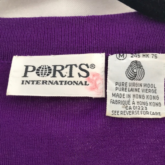 VINTAGE PORTS INTERNATIONAL Wool Cardigan - Picture 7 of 15